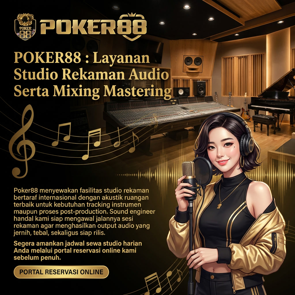 banner Poker88 : Layanan Studio Rekaman Audio Serta Mixing Mastering